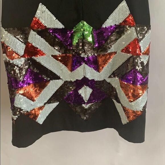 BEBE BLACK ‎ STRAP SEQUINS DRESS SIZE XXS - Picture 4 of 6